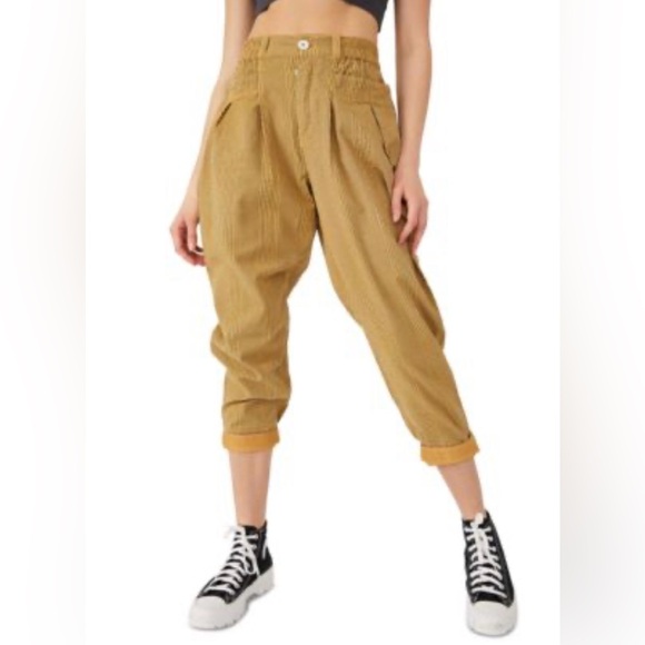 NWT Free People Make A Stand Trousers in Sepia - Picture 4 of 7